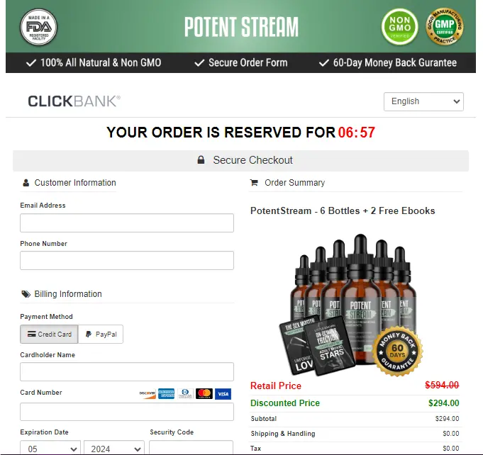 PotentStream order